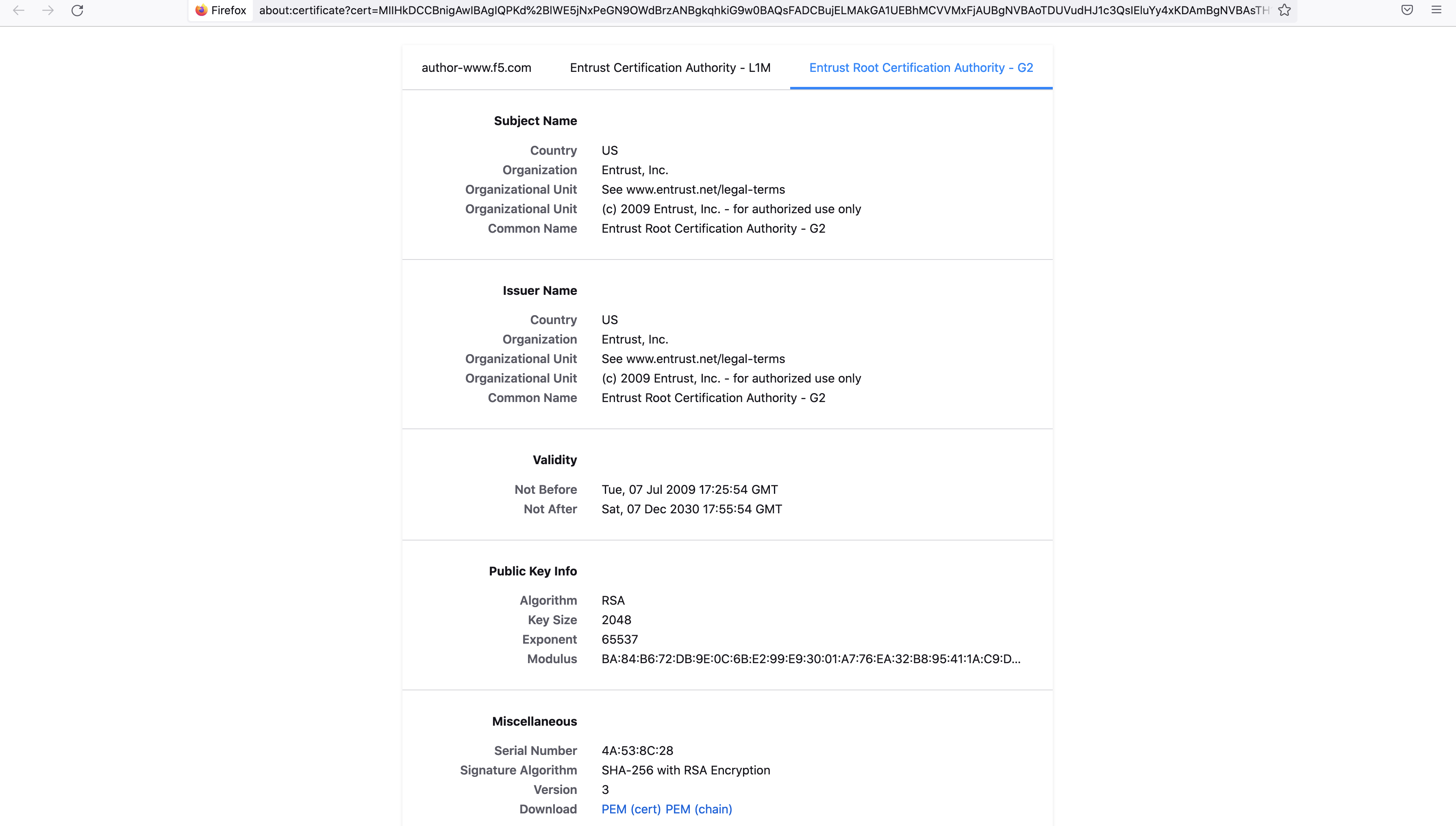 Figure: Download Certificate of Public Site