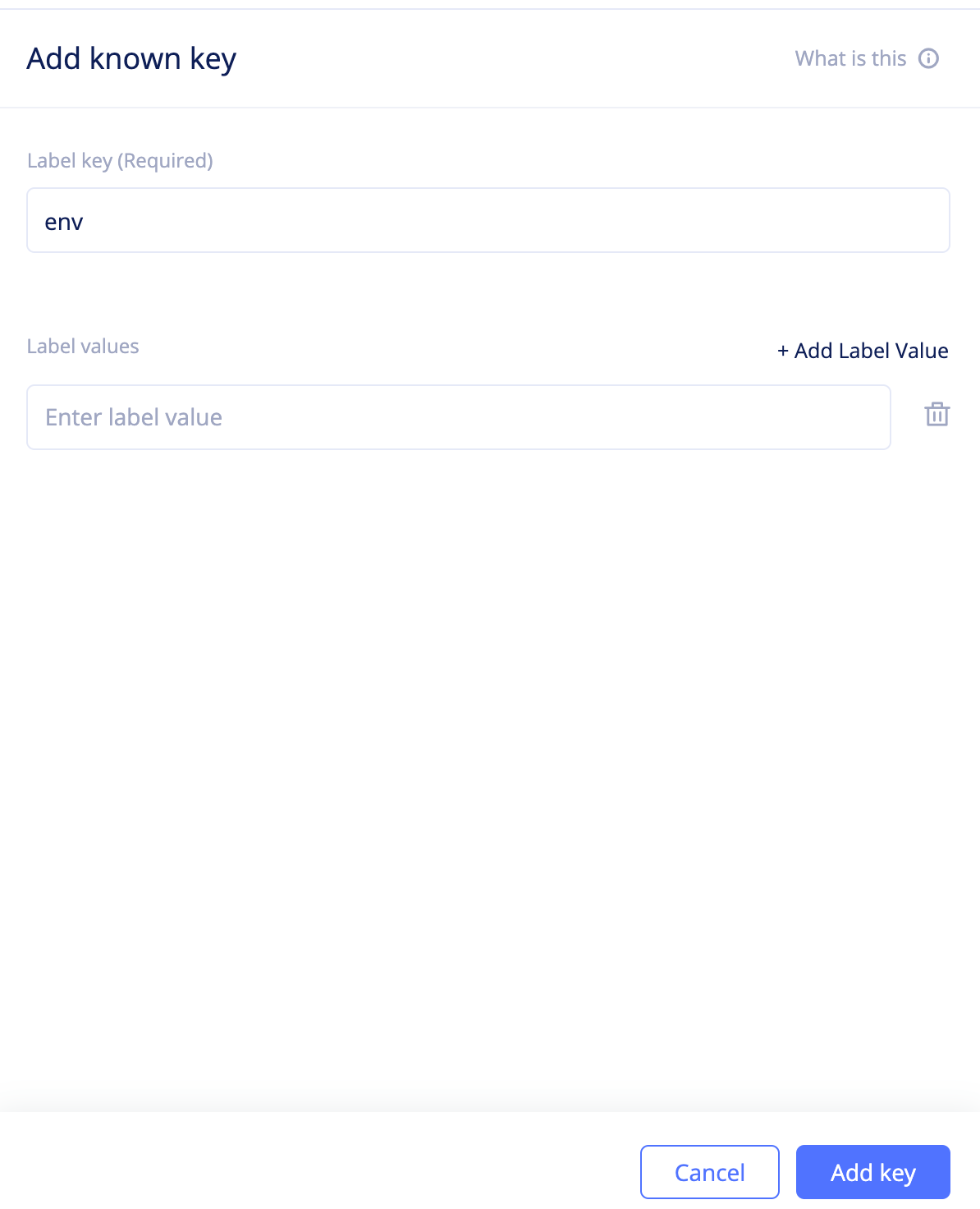 Figure: Create Known Key