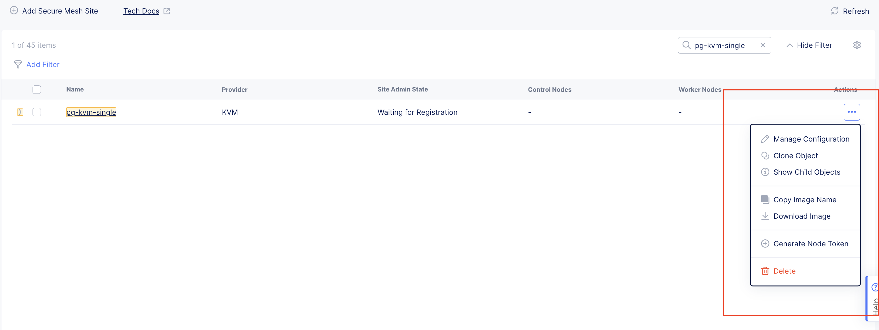 Figure: Copy or Download KVM Image