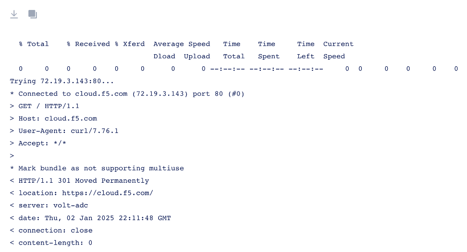 Figure: Command Output